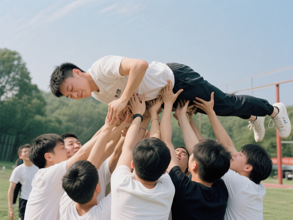 在团队活动中，信任背摔是一种非常能体现“爱与信任”